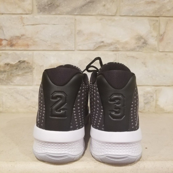 JORDAN B.FLY BLACK/WHITE-DARK GREY MESH/WOVEN/HIGH main image 6